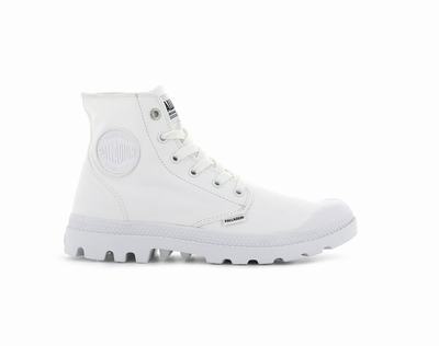 Zapatos Altas Palladium MONO CHROME Hombre Blancas | Costa Rica-41279